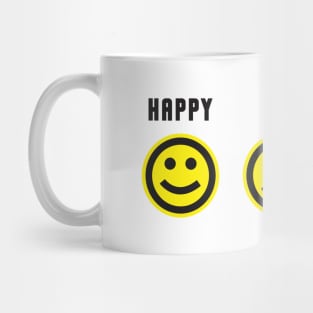 happy sad and excited Mug